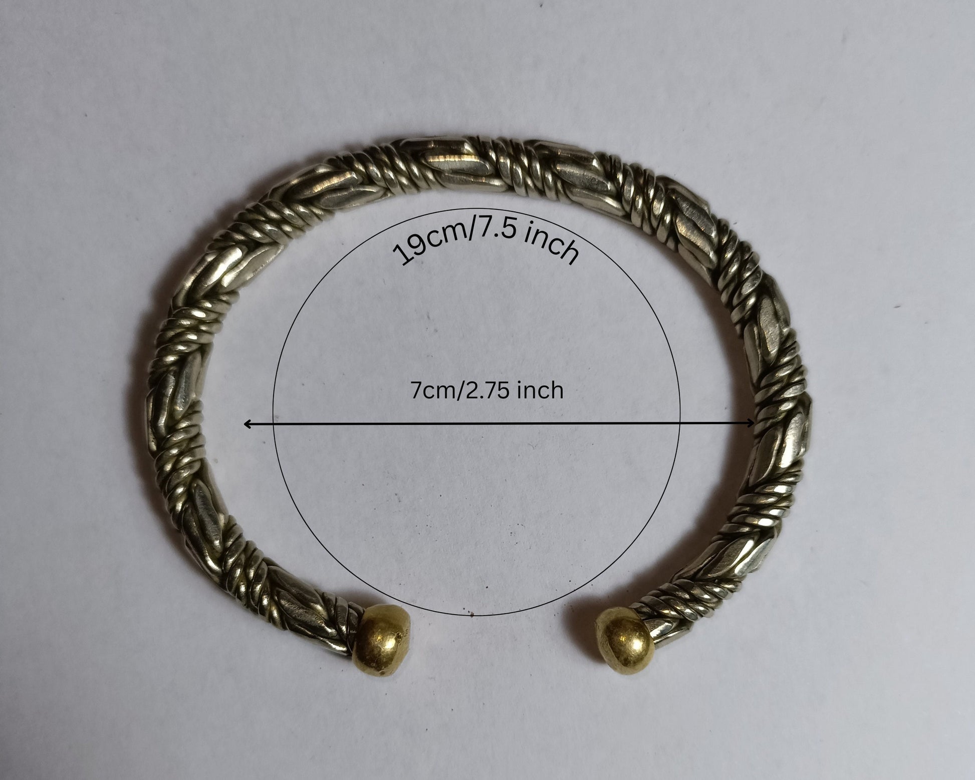 Silver Plated Copper Bracelet, Copper Bangle for Arthritis Relief, Twisted Heavy Copper Cuff for Men