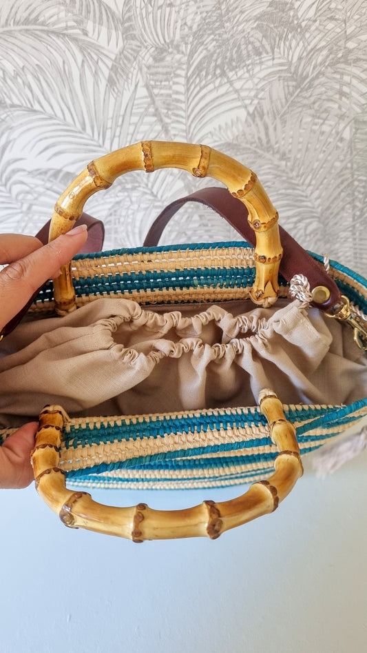 Raffia Basket, Handmade Moroccan Bag, Mini Moroccan Basket, Straw Basket Bag, Straw Basket Bag, Summer Bag, French Basket, Moroccan Basket