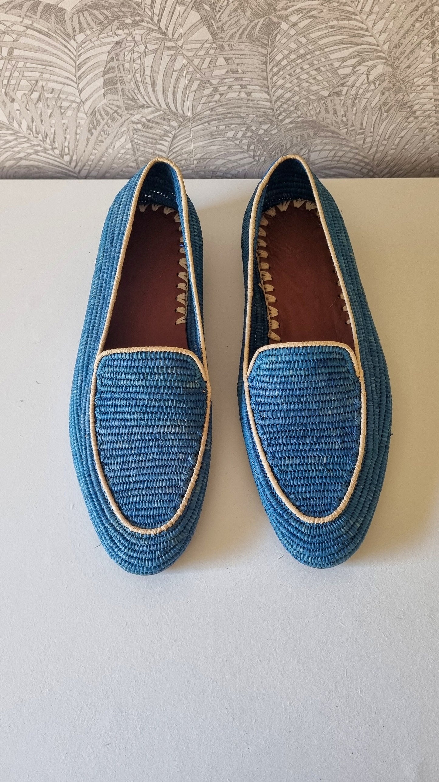 Raffia Men Shoes, Custom Handmade Raffia Men Loafers, Moroccan Men Shoes, High End Raffia Classic Shoes,