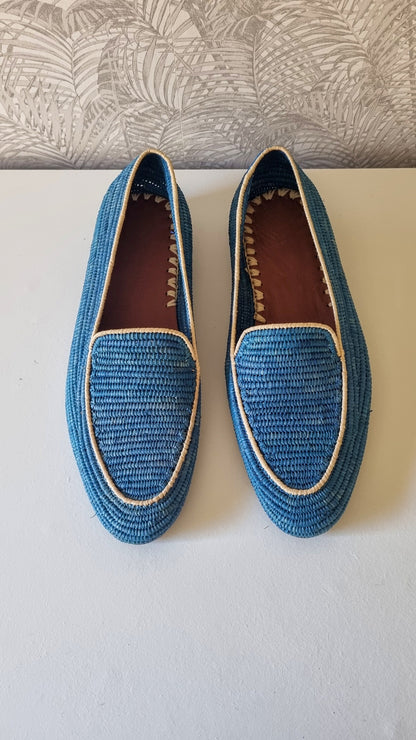 Raffia Men Shoes, Custom Handmade Raffia Men Loafers, Moroccan Men Shoes, High End Raffia Classic Shoes,