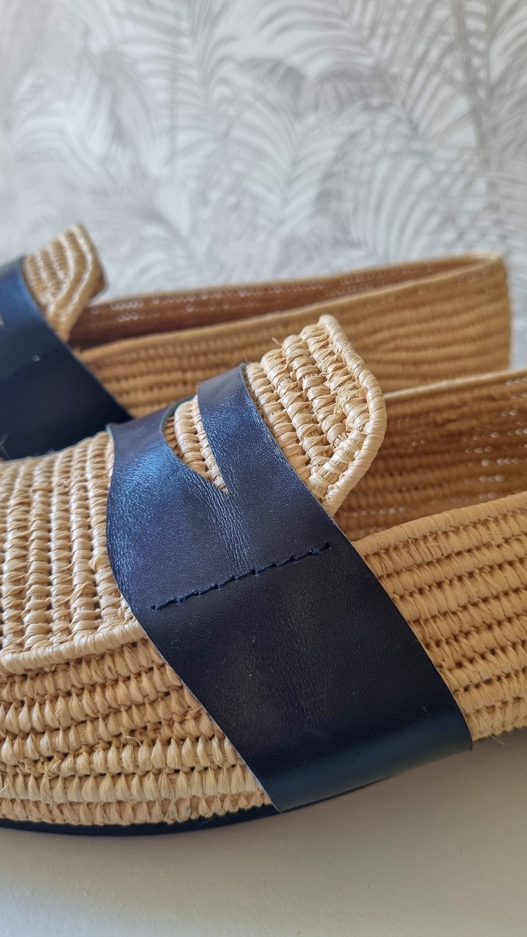 Men Loafer Raffia Handmade Shoes for Men Moroccan Raffia Men Shoes Classic Wedding Shoes