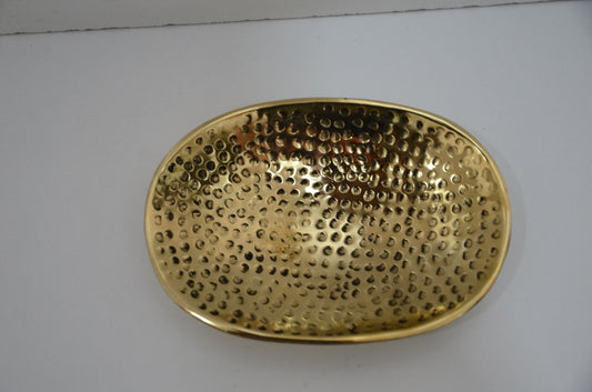 Unlacquered Brass Soap Dish, Handcrafted Soap Holder