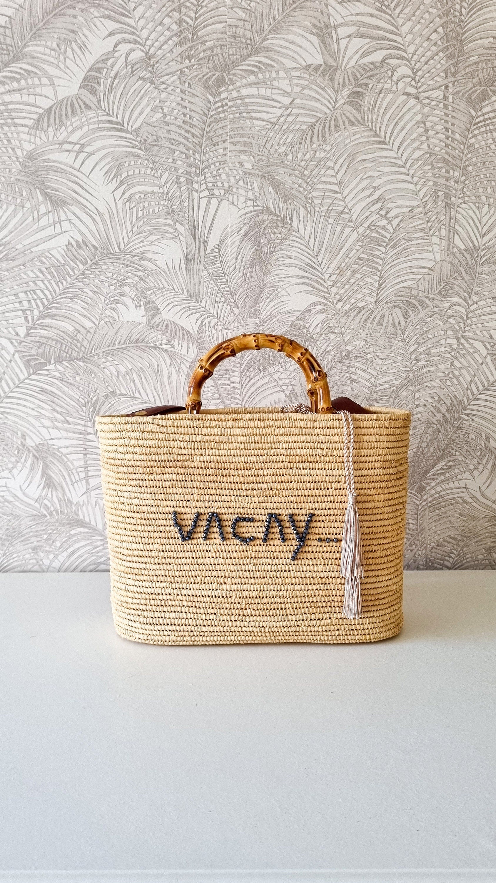 Moroccan Basket, Raffia Bag, Women Raffia Basket