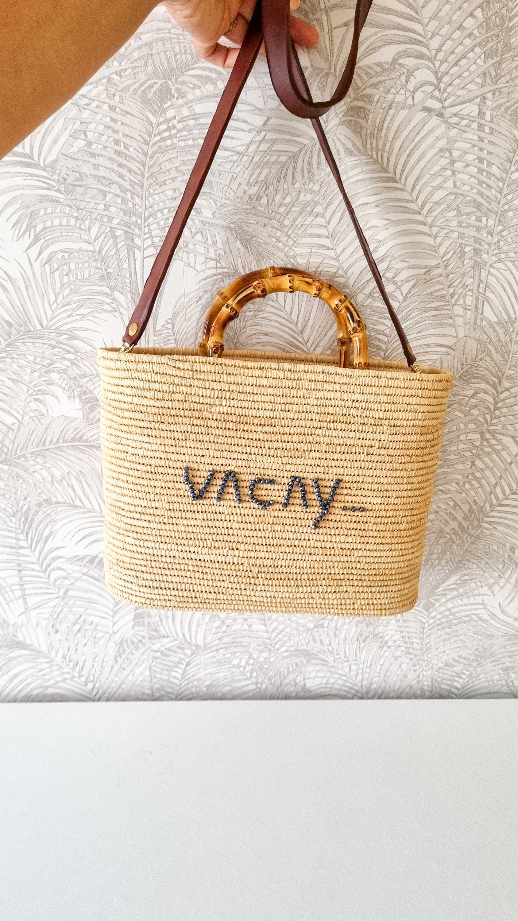 Moroccan Basket, Raffia Bag, Women Raffia Basket