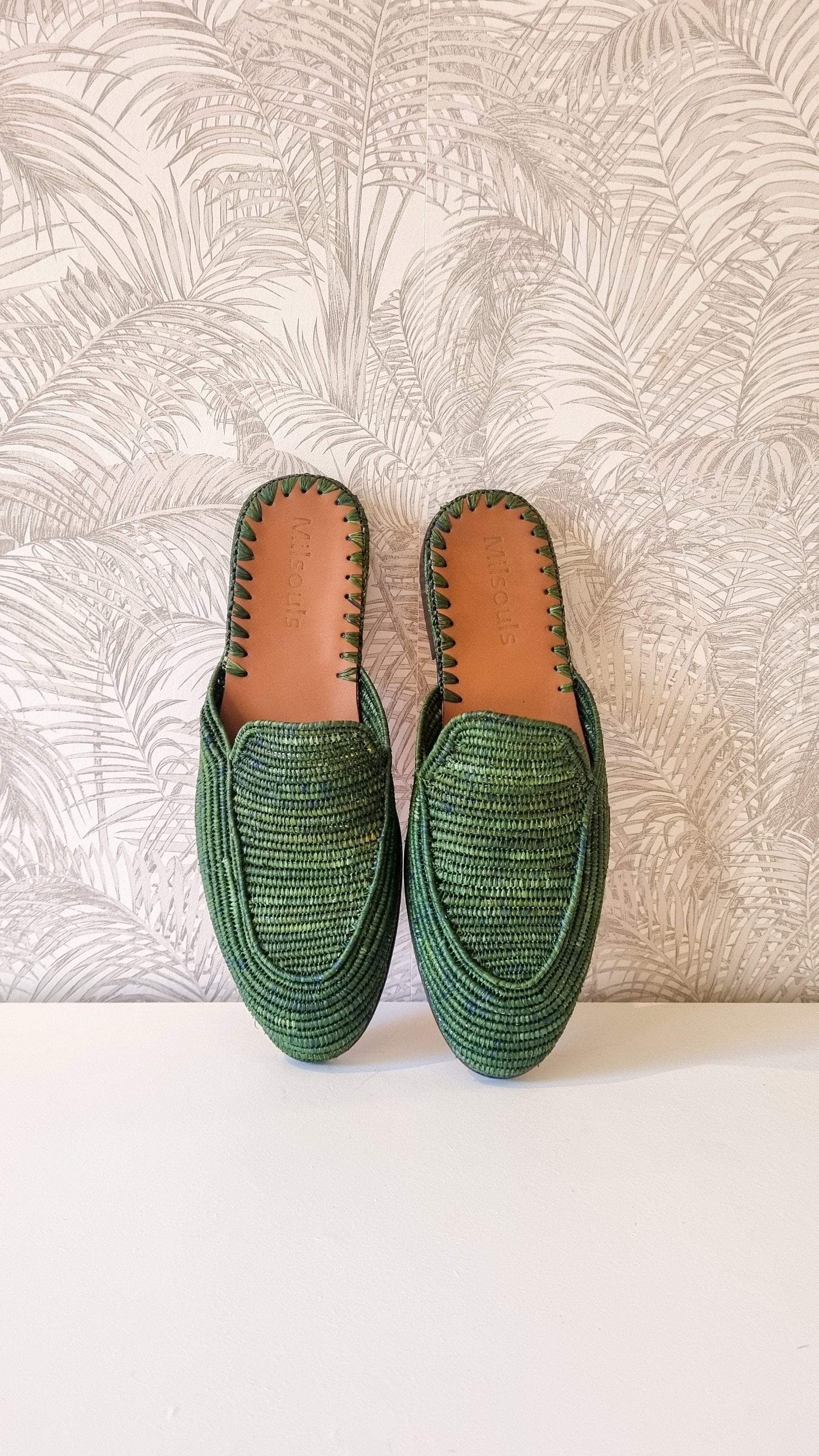 Custom Men Shoes Raffia Men Slides Handmade Moroccan Shoes for Men Men Raffia Mules