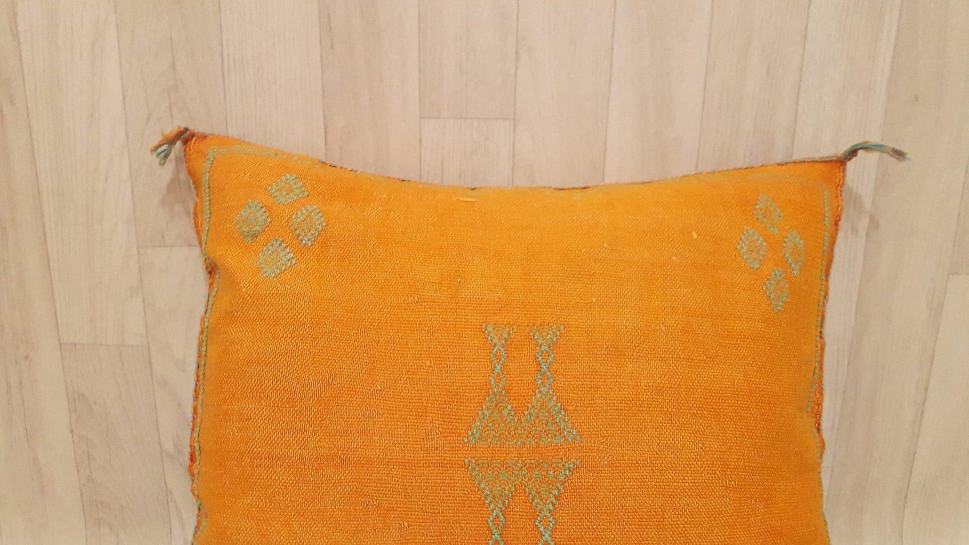 50% off Cactus Silk Pillow Cover, Moroccan Boho Throw Pillow ,Hand Woven Berber Pillow, Sabra Cactus Silk Cushion Cover,Pillow,Cushion