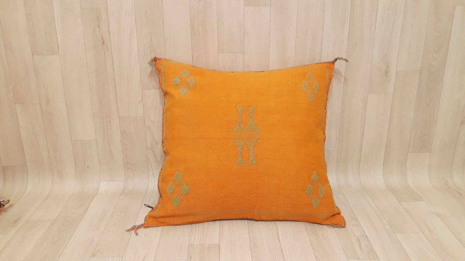 50% off Cactus Silk Pillow Cover, Moroccan Boho Throw Pillow ,Hand Woven Berber Pillow, Sabra Cactus Silk Cushion Cover,Pillow,Cushion