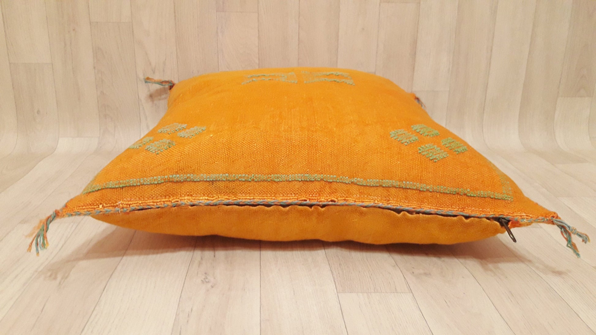 50% off Cactus Silk Pillow Cover, Moroccan Boho Throw Pillow ,Hand Woven Berber Pillow, Sabra Cactus Silk Cushion Cover,Pillow,Cushion
