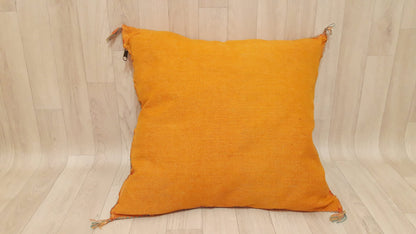 50% off Cactus Silk Pillow Cover, Moroccan Boho Throw Pillow ,Hand Woven Berber Pillow, Sabra Cactus Silk Cushion Cover,Pillow,Cushion