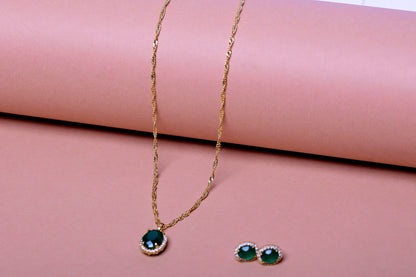Emerald Green Necklace, May Birthstone Pendant, Gold Filled Emerald Necklace, Tiny Silver Teardrop Emerald Choker Necklace
