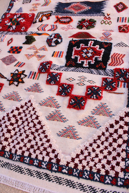 Moroccan Area Rug, Handmade Wool Rug, Custom Size Rug, Flatweave Kilim Rug, Geometric Design Rug, Rugs for Living Room 8X10, Teppich Berber