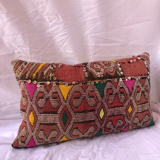 Exotic Boho Chic Moroccan Throw Pillows - Vintage Moroccan Pillows - Handmade Moroccan Pillows