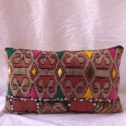 Exotic Boho Chic Moroccan Throw Pillows - Vintage Moroccan Pillows - Handmade Moroccan Pillows