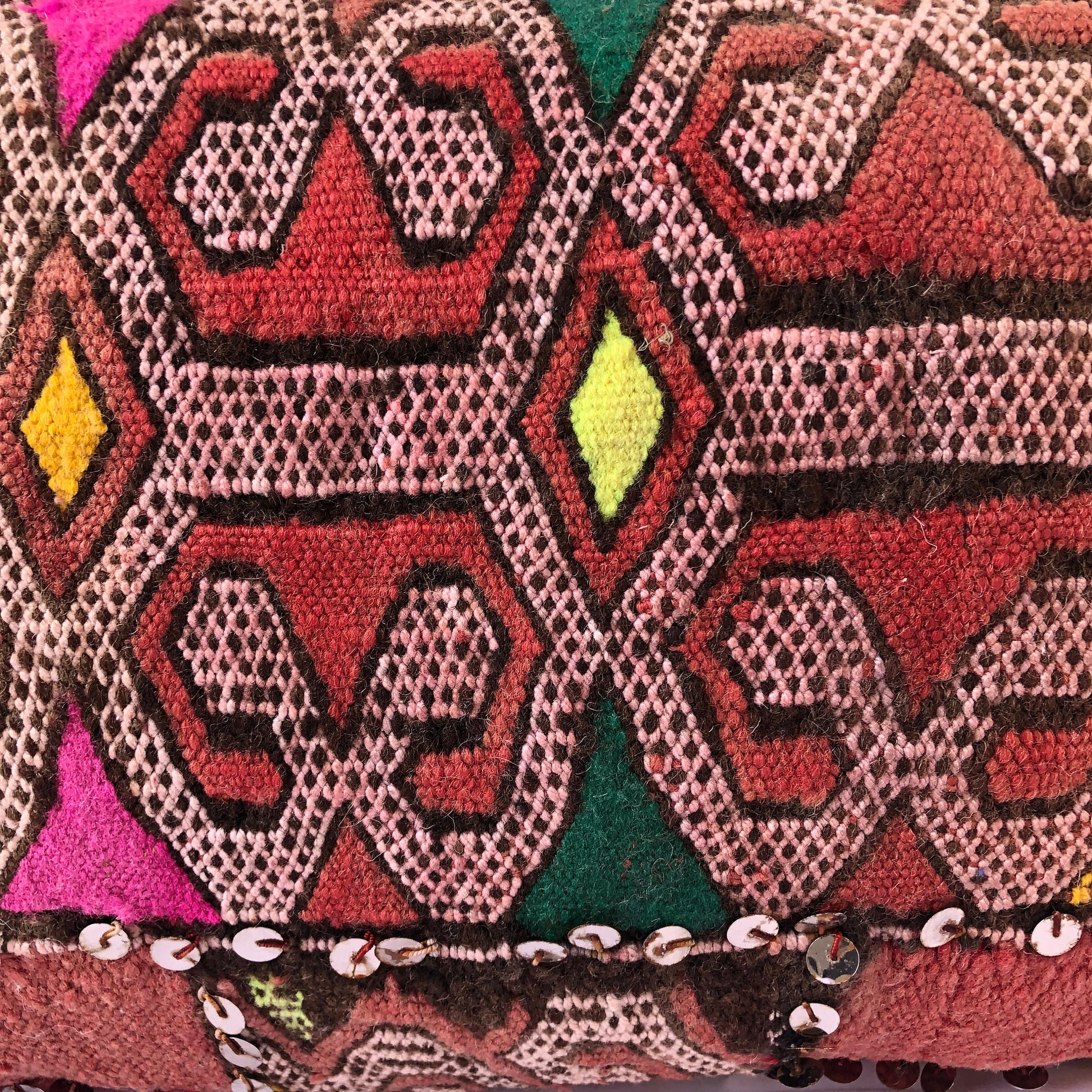 Exotic Boho Chic Moroccan Throw Pillows - Vintage Moroccan Pillows - Handmade Moroccan Pillows