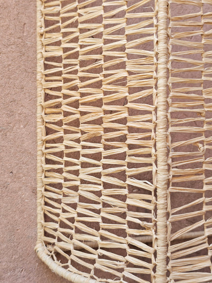 Natural Raffia Wall Sconce - Artisanal Wall Decor Lighting