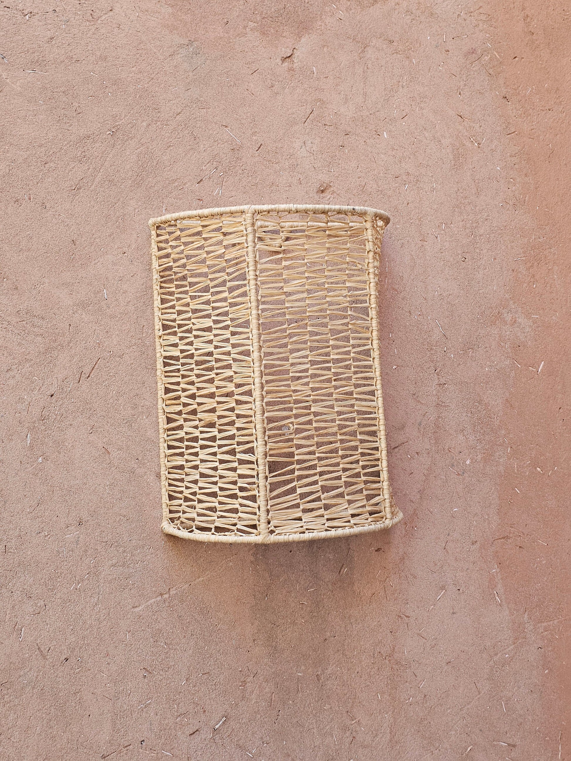 Natural Raffia Wall Sconce - Artisanal Wall Decor Lighting