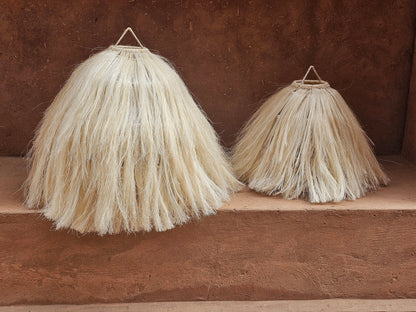 Wicker Twine Pendant Light , Hanging Lamp Shade in Wicker Twine