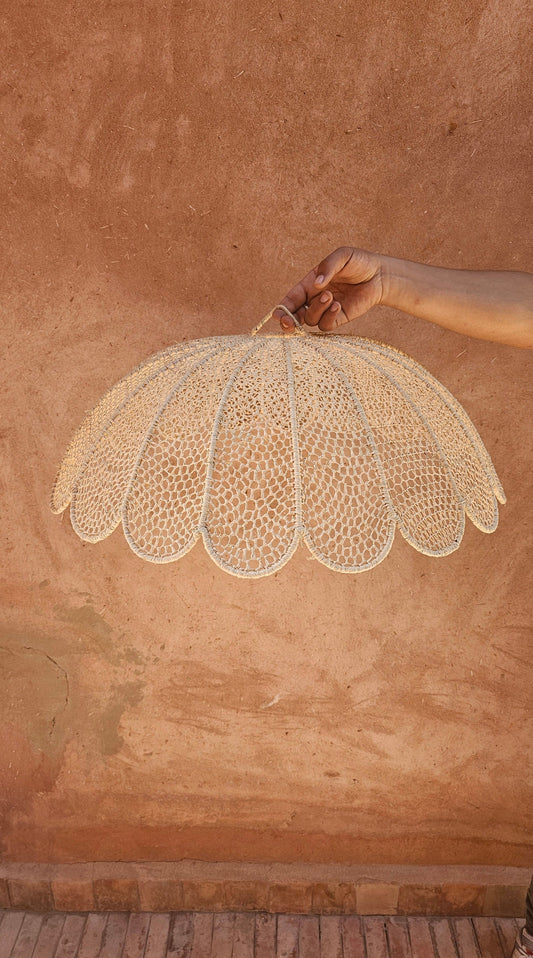 Raffia Pendant Light , Hanging Lamp Shade in Raffia