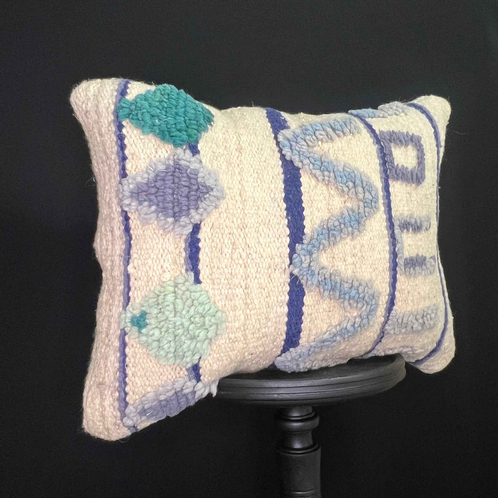 Handmade White Pillows - Cushions, Modern Berber Pillows, Berber Pillows, Ottoman , Wool Pillows, and Bohemian Decoration.