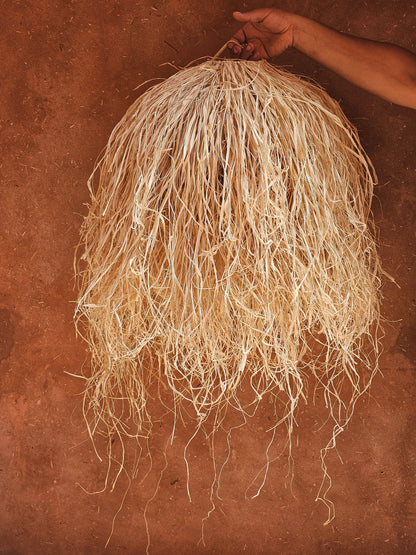 Raffia Pendant Light , Hanging Lamp Shade in Raffia