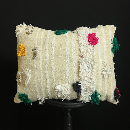 New White Cushions - Cushions, Modern Berber Pillows, Berber Pillows, Ottoman Pillows , Wool Pillows, and Bohemian Decoration.