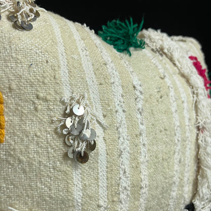 New White Cushions - Cushions, Modern Berber Pillows, Berber Pillows, Ottoman Pillows , Wool Pillows, and Bohemian Decoration.