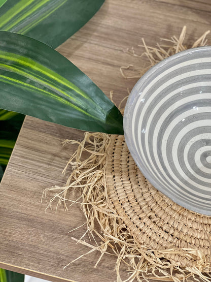 Handmade Ceramic Salad Bowl - (7.3In X 3.5In) - Pottery Bowl - Large Salad Bowl - Handpainted Bowl - Ceramic Fruit Bowl - Modern Tableware