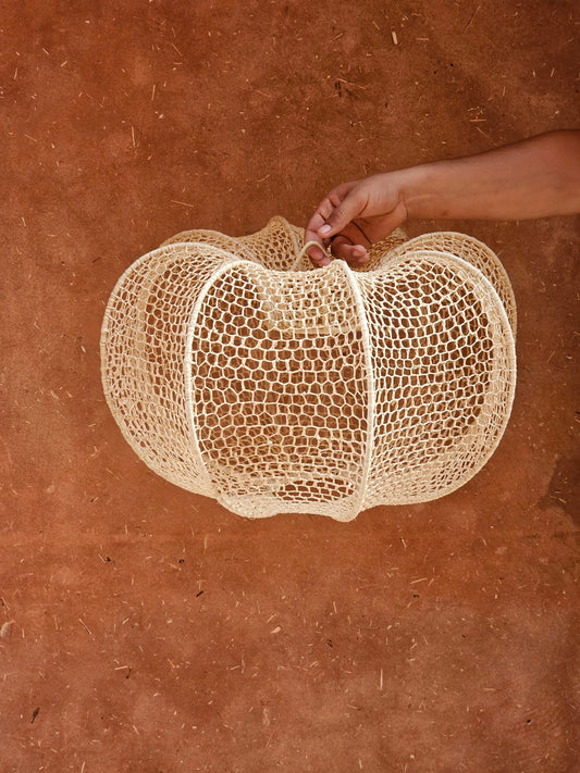 Raffia Pendant Light , Hanging Lamp Shade in Raffia
