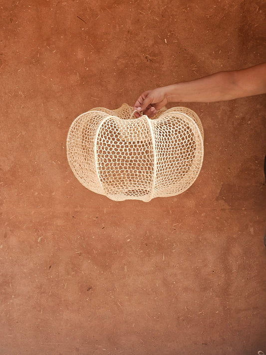 Raffia Pendant Light , Hanging Lamp Shade in Raffia