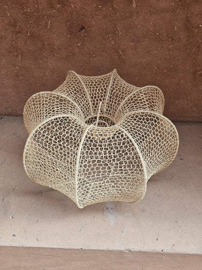 Raffia Pendant Light , Hanging Lamp Shade in Raffia