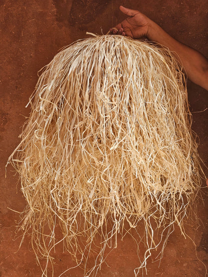 Raffia Pendant Light , Hanging Lamp Shade in Raffia