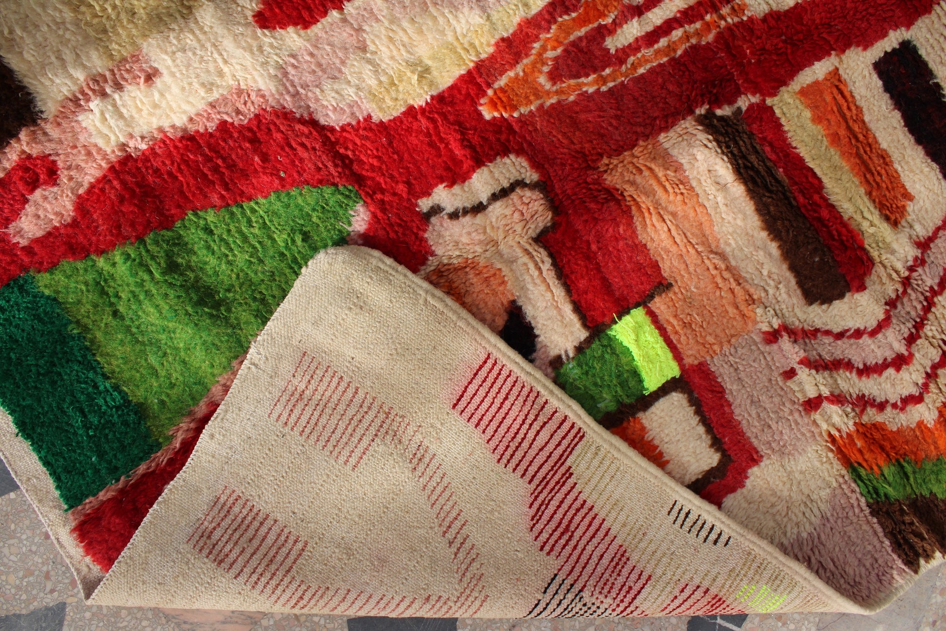 Morrocan Rug, Colorful Handmade Rug, Moroccan Rug Small, Vibrant Berber Rug, Vintage Area Rug, Beni Ourain Carpet, Boujad Rug, Teppich, Rugs