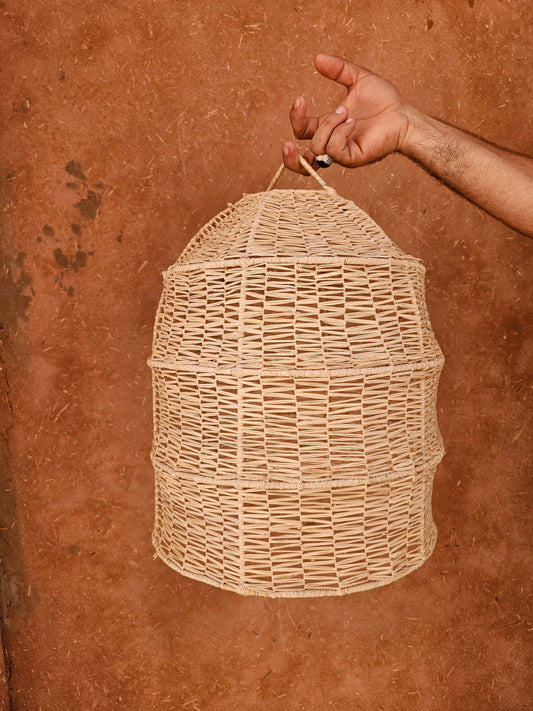 Raffia Pendant Light , Hanging Lamp Shade in Raffia