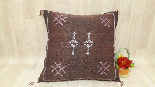 Cactus Silk Pillow Cover, Moroccan Sabra Cushion Cover , Boho Pillow, Sabra Cactus Silk Cushion,Decorative Sabra Silk Pillow