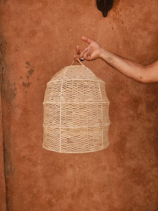 Raffia Pendant Light , Hanging Lamp Shade in Raffia