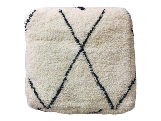 Handmade Moroccan Ottoman Pouf, Moroccan Kilim Pouf, Checker Ottoman, Moroccan Kilim Pouf, Berber Floor Cushion, Large Floor Cushion Seating