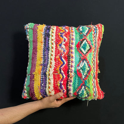 Exotic Boho Chic Moroccan Throw Pillows - Vintage Moroccan Pillows - Handmade Moroccan Pillows - Home Decor Pillowcase - Wool Pillow Covers.