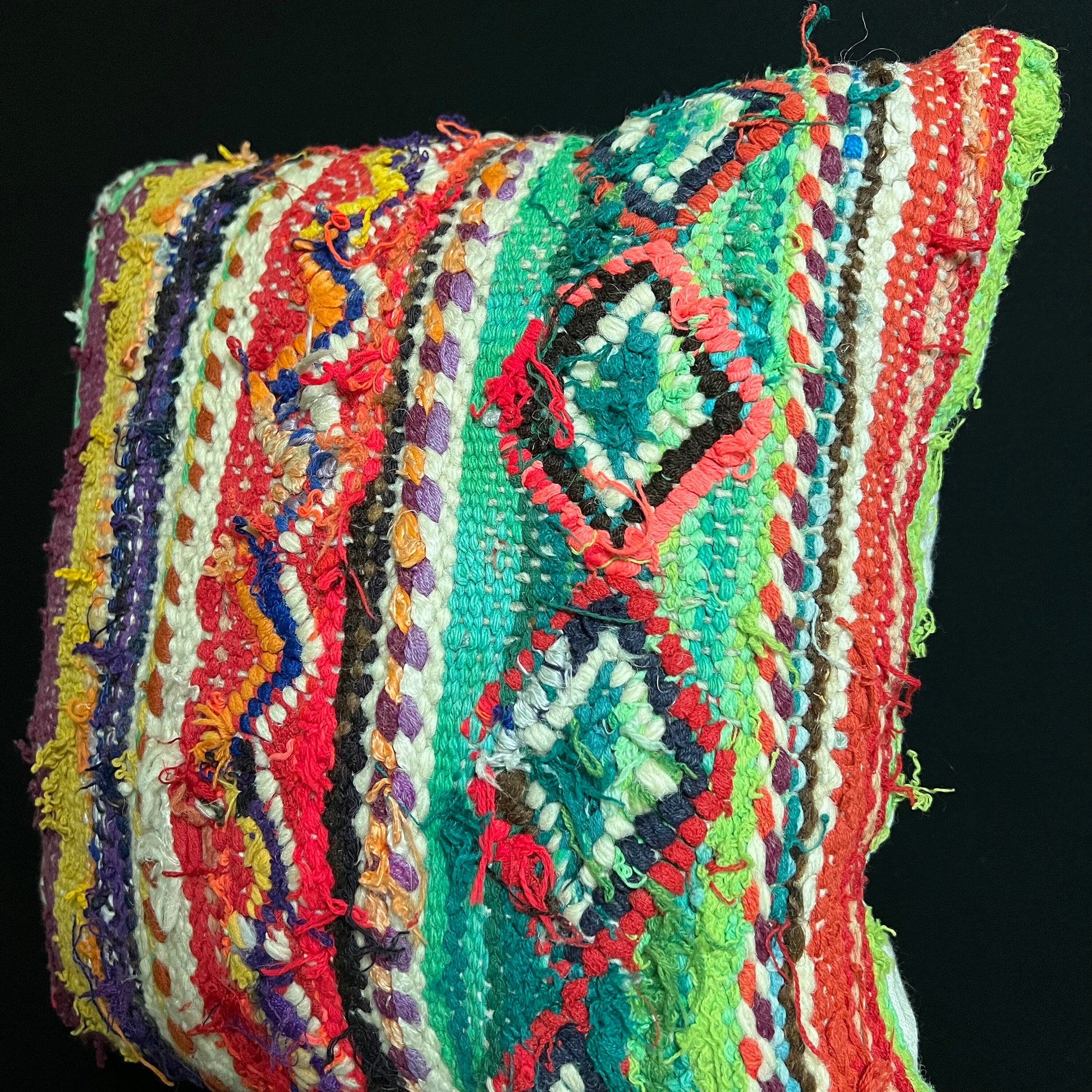 Exotic Boho Chic Moroccan Throw Pillows - Vintage Moroccan Pillows - Handmade Moroccan Pillows - Home Decor Pillowcase - Wool Pillow Covers.