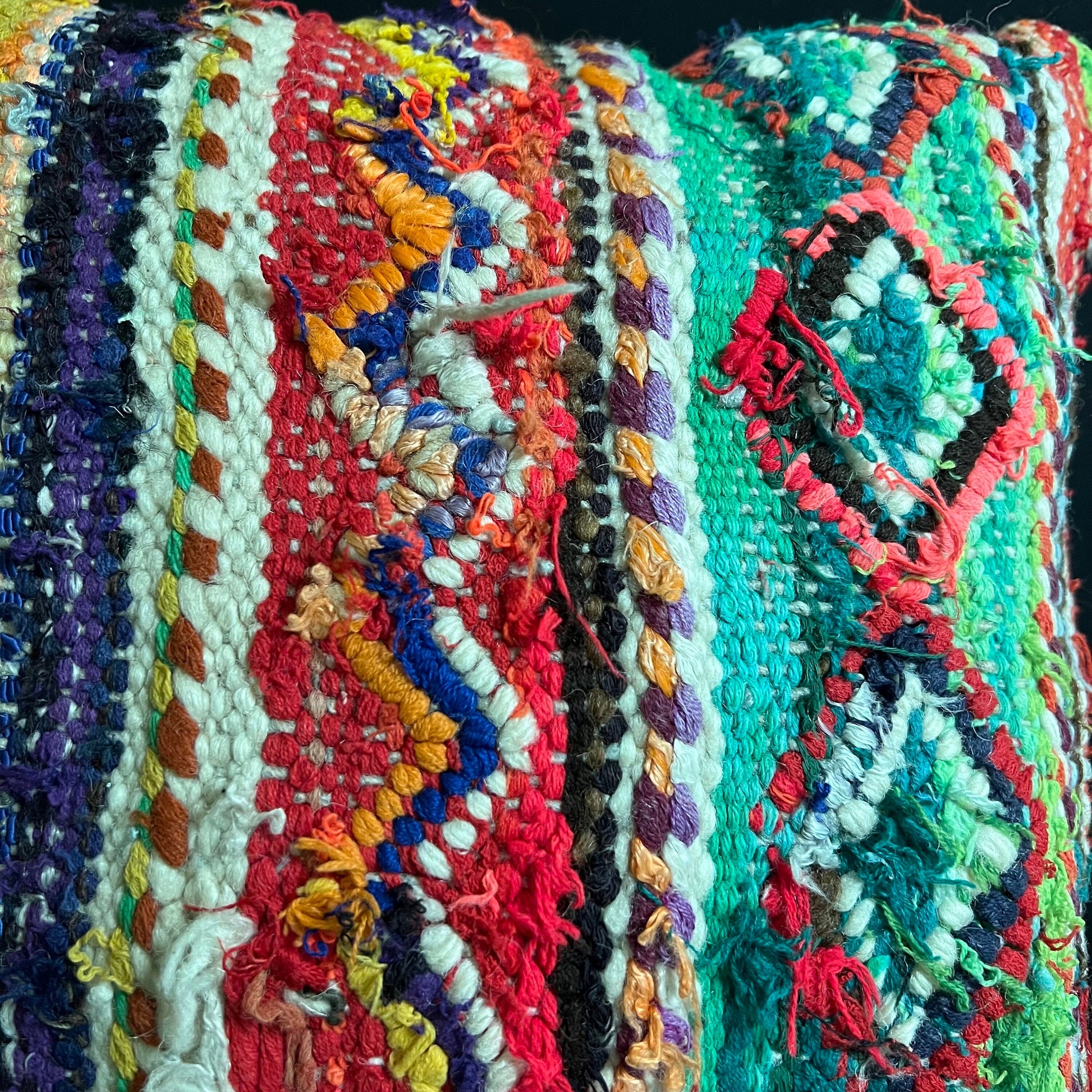 Exotic Boho Chic Moroccan Throw Pillows - Vintage Moroccan Pillows - Handmade Moroccan Pillows - Home Decor Pillowcase - Wool Pillow Covers.