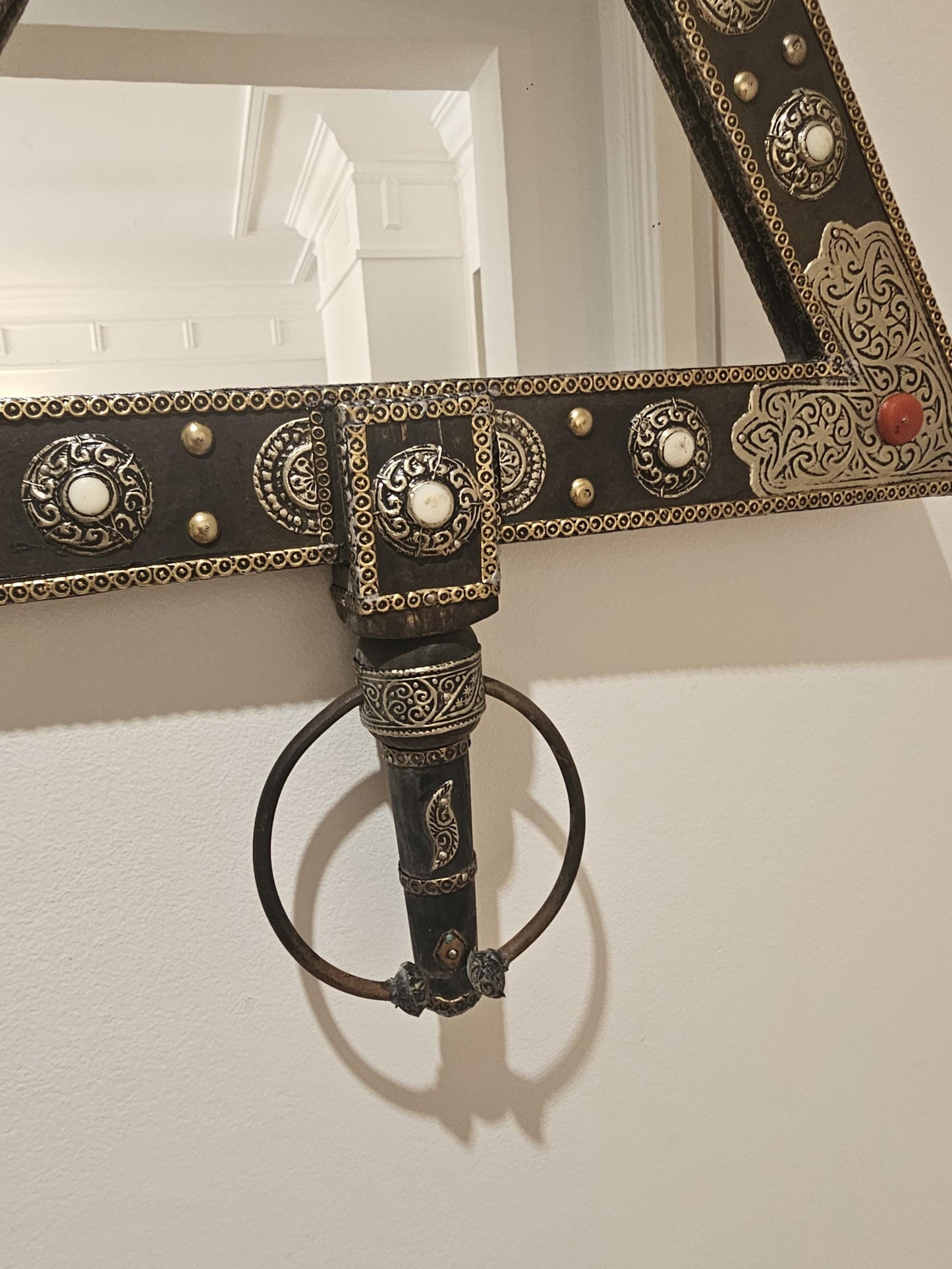 Moroccan Brass Mirror , Berber Mirror in Brass