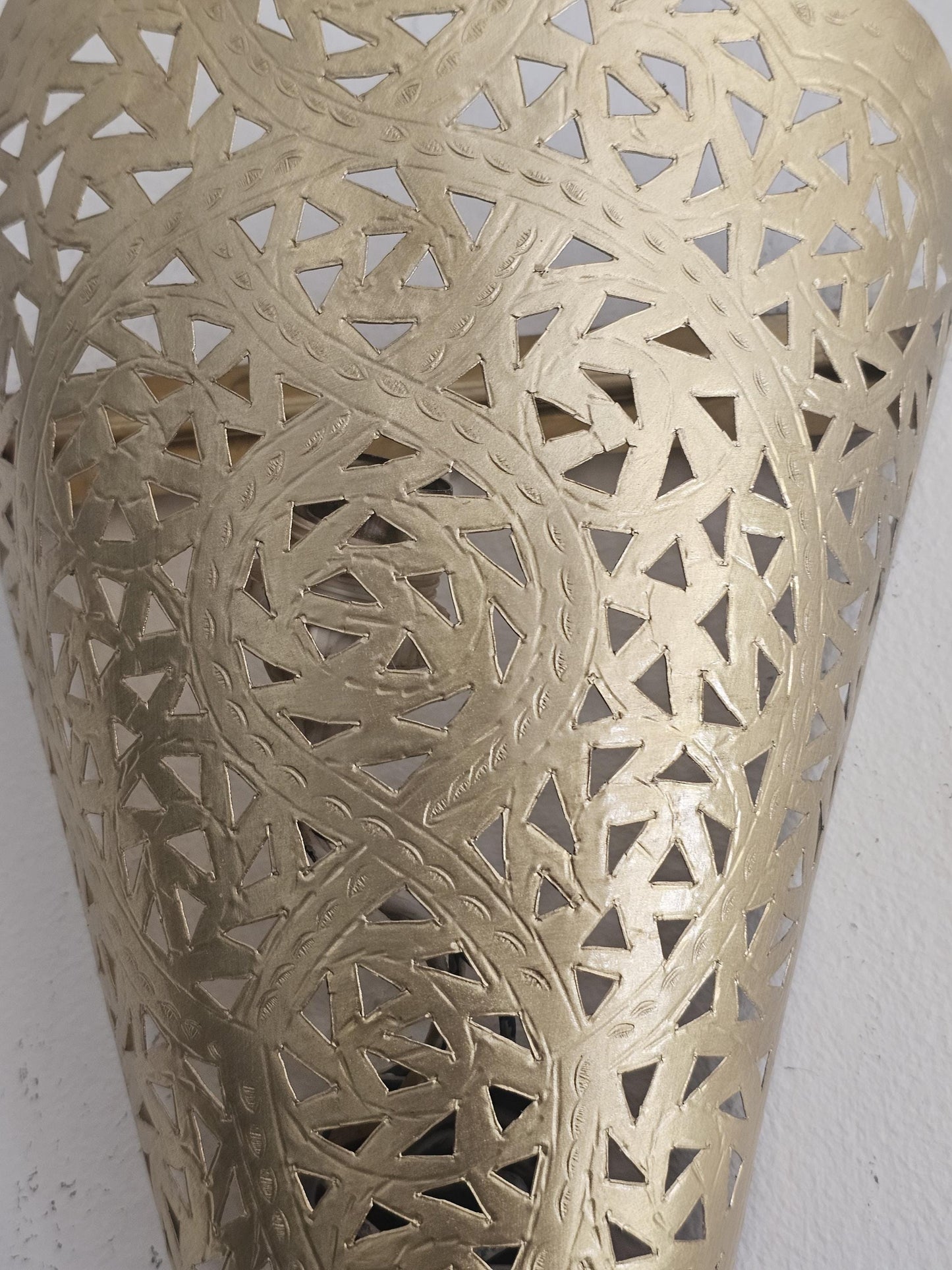 Moroccan Brass Wall Sconce, Brass Wall Lamp
