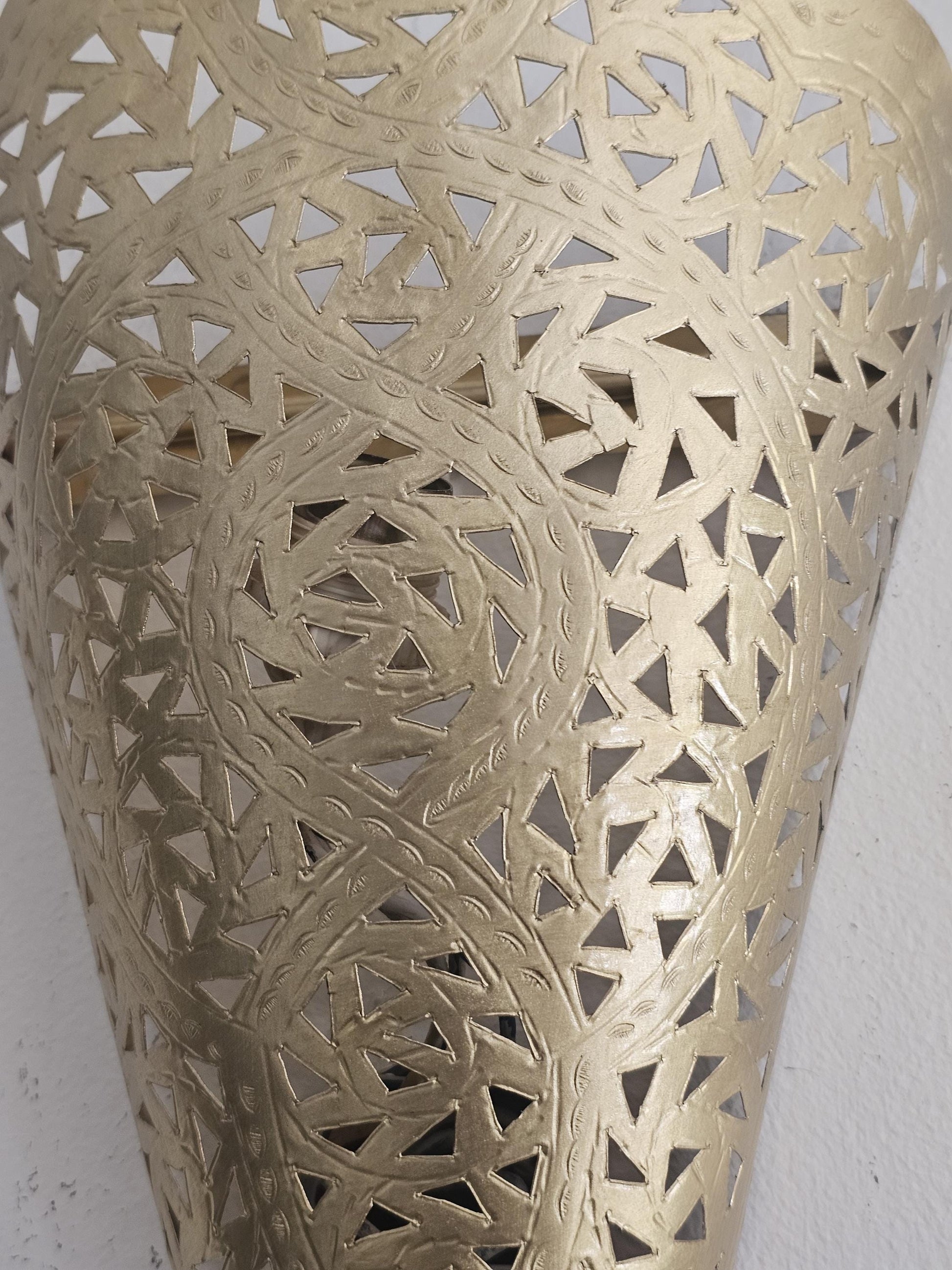 Moroccan Brass Wall Sconce, Brass Wall Lamp