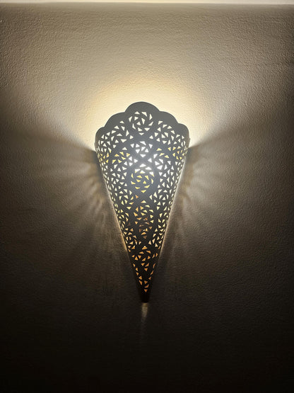 Moroccan Brass Wall Sconce, Brass Wall Lamp