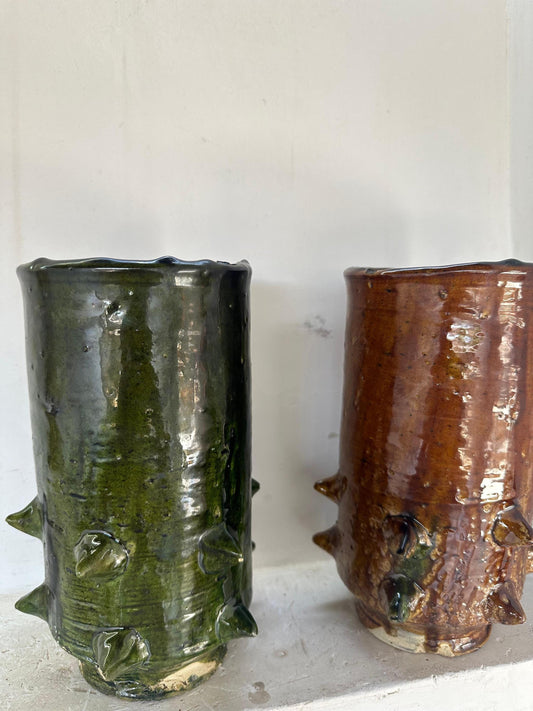 Terracotta, Tamegroute Decorative Vase, Natural Vases