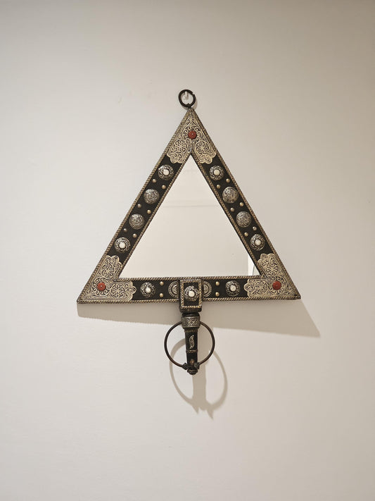 Moroccan Brass Mirror , Berber Mirror in Brass
