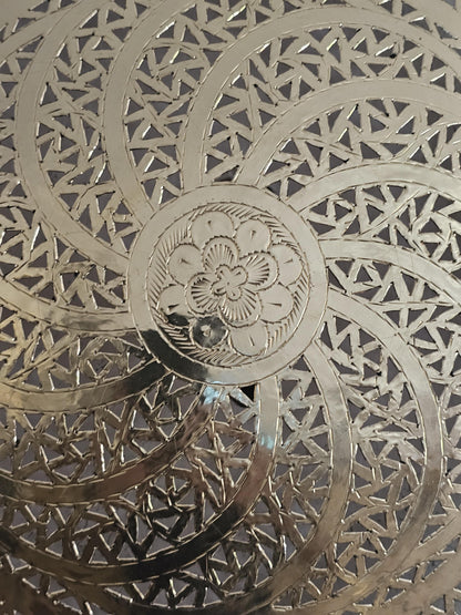 Moroccan round Brass Wall Sconce, Brass Wall Lamp