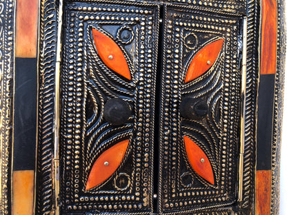Funky Wall Mirror, Small Moroccan Mirror, Rustic Window Mirror, Handmade, Mirror Art, Bone Inlay Mirror