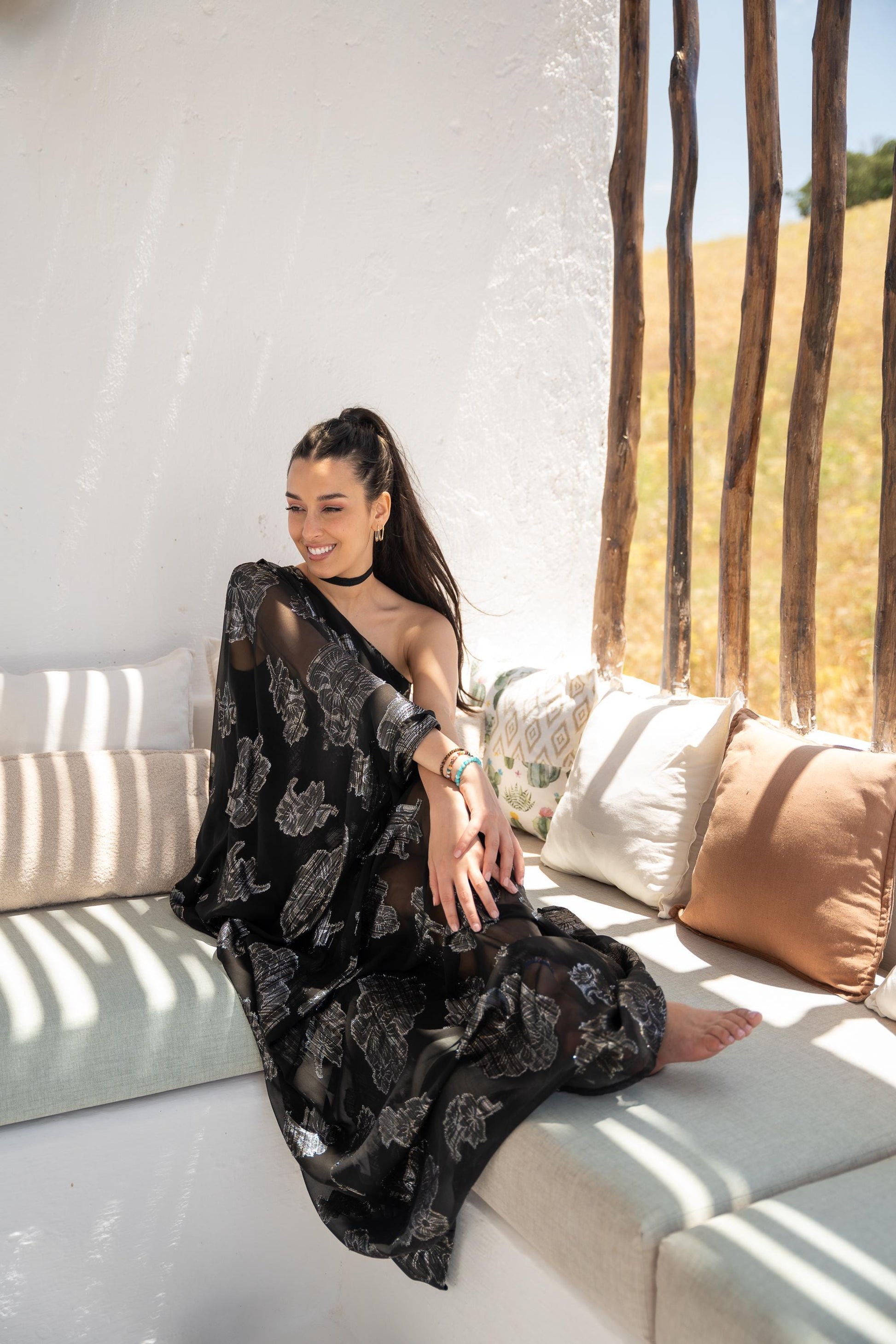 Women Kaftan, Handmade Moroccan Kaftan, One Shoulder Dress, Women Maxi Dress, Wedding Dress.