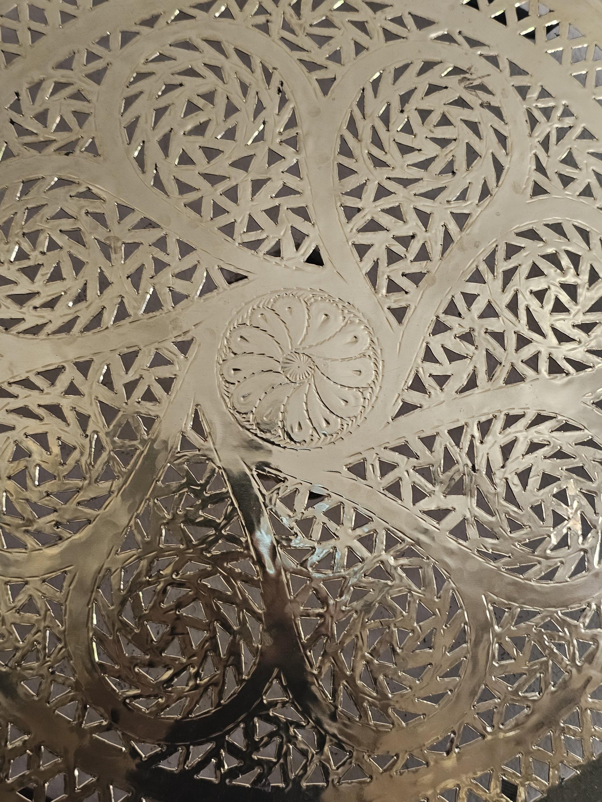 Moroccan round Brass Wall Sconce, Brass Wall Lamp