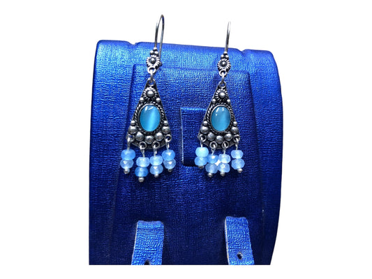 Handmade 925 Silver Earrings, Silver Jewelry, Handmade Moroccan Jewelry